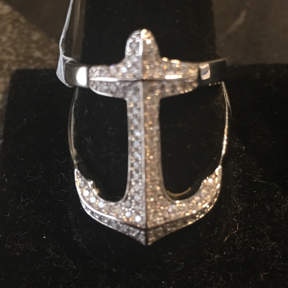Anchor women’s silver ring .925